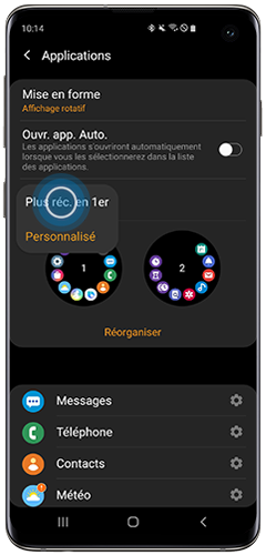 Sélectionnez Plus récente en premier