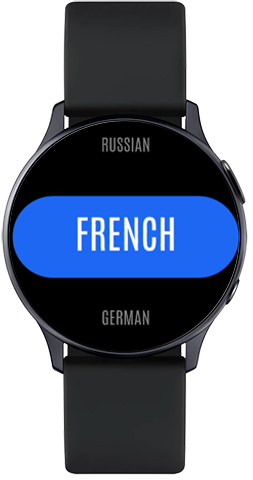 Image décrivant comment ajouter la langue dans laquelle traduire sur Watch Translator