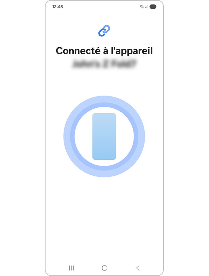 Connexion au nouvel appareil