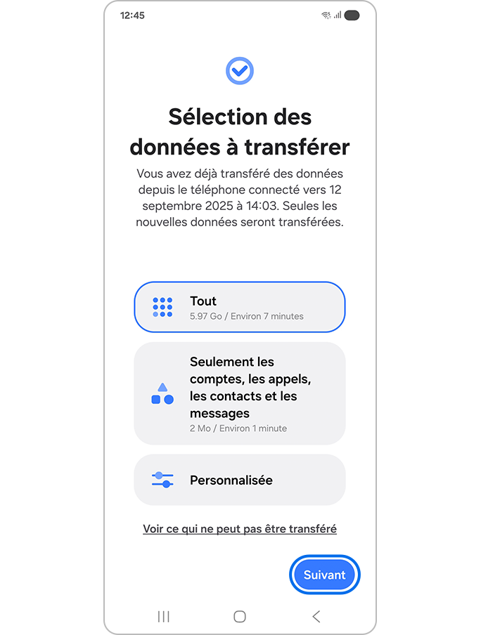 Sélectionner les données