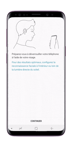 déverrouiller S9 reconnaissance faciale