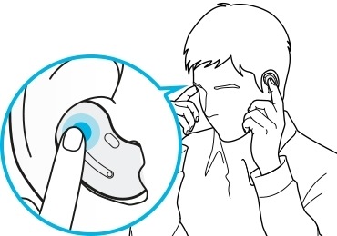 Appui prolongé sur le pavé tactile
