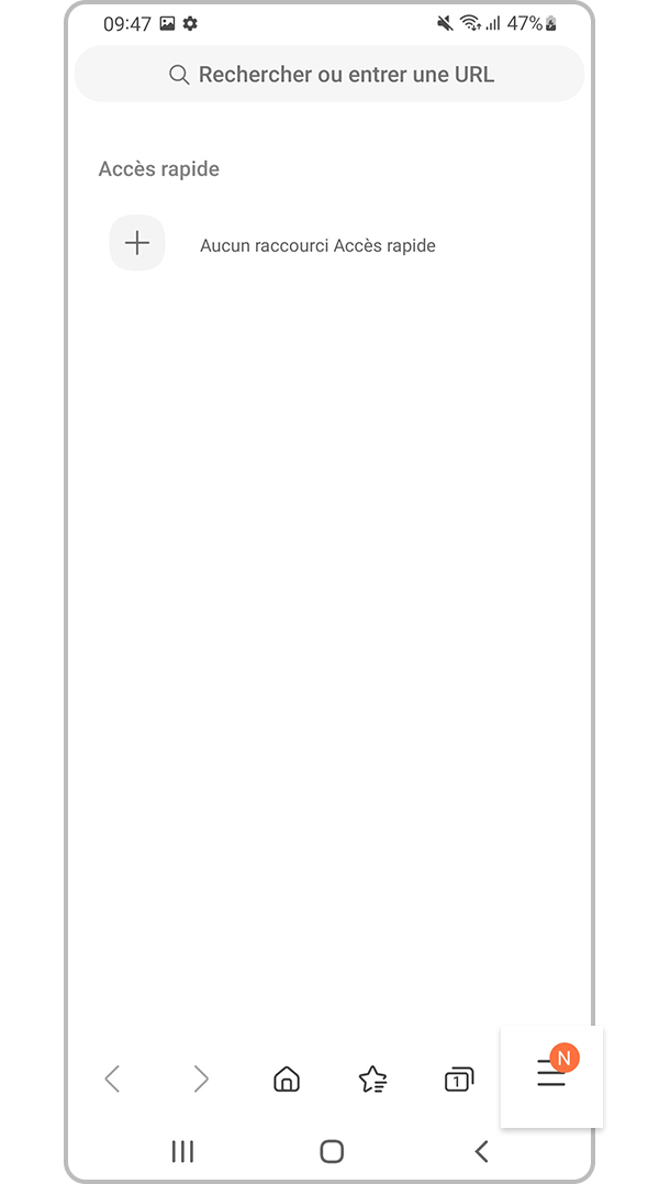 Sélectionnez le menu