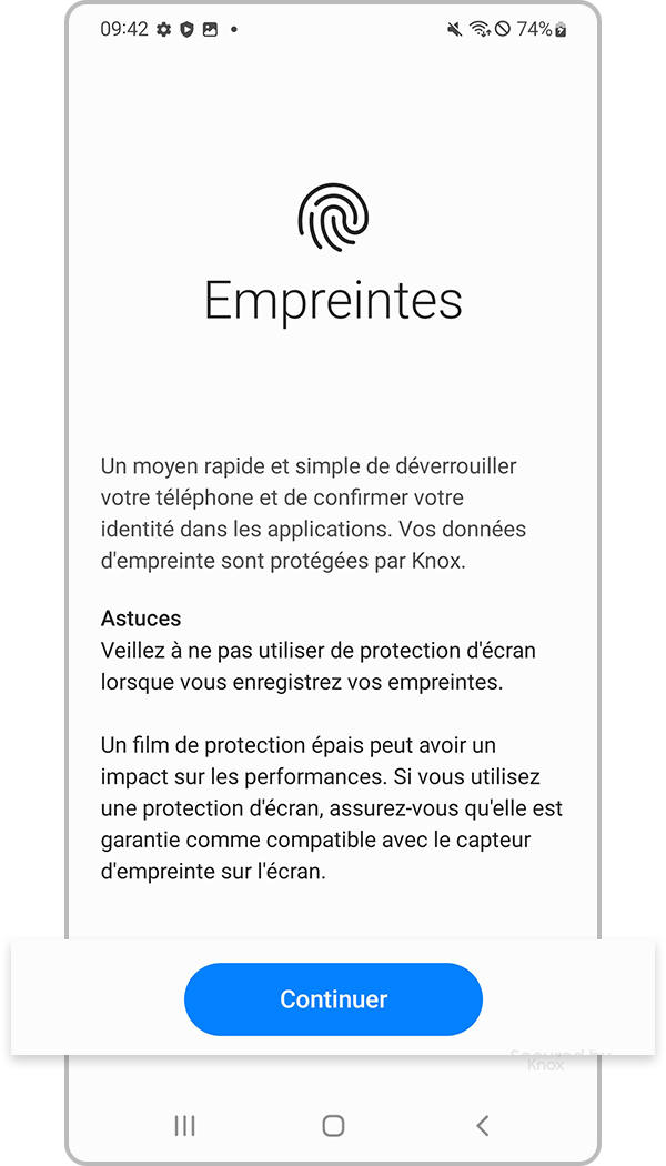 reconnaissance d’empreinte digitale - étape 3