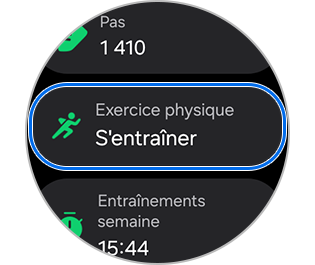 Sélection d’un exercice