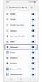 Sélection de l’application Messages