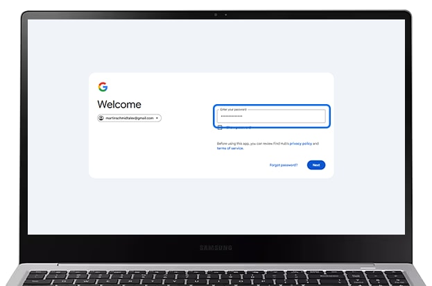 Saisir le mot de passe