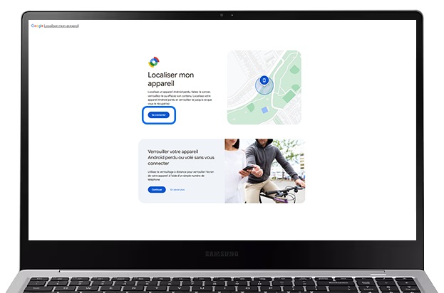 Appuyer sur Se connecter