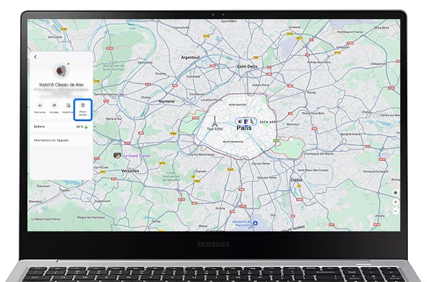 Appuyer sur Effacer données
