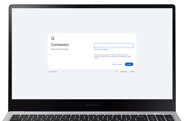 Confirmer en appuyant sur Suivant