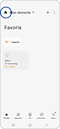 Sélection de l'icône Maison de la page d'accueil de l'application SmartThings