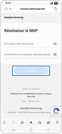 Entrer les identifiants et appuyer sur Suivant