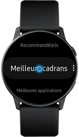 Appuyez sur ce cadran puis sélectionnez Meilleurs cadrans ou Cadrans