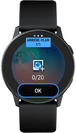 Appuyez sur Personnalisation puis sur l’icône qui s’affiche