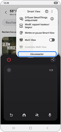 Déconnexion du mode de diffusion