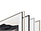 Différentes options de couleur pour le cadre extérieur de The Frame sont affichées les unes à côté des autres.