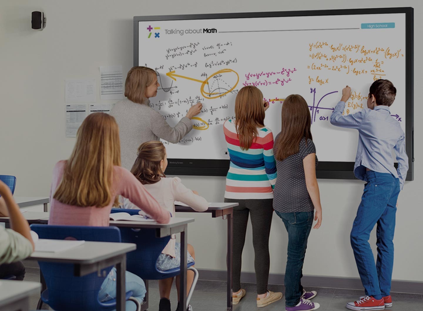Samsung interactive display and hybrid solution for schools