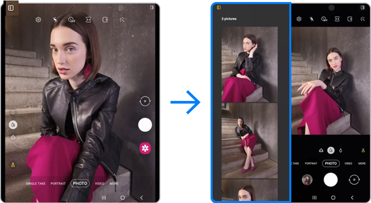 Rögzítési nézet mód.