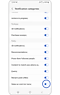View of “Notification categories” screen with “Sales on wish list items” highlighted.
