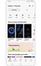 Screenshot of “Galaxy Themes” screen with a theme selected.