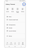 View of “Galaxy Themes” screen with the settings icon highlighted.