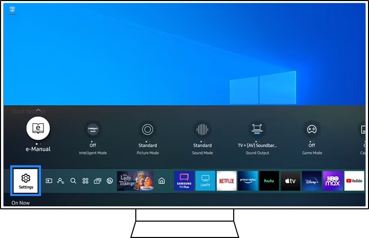 Instellingen geselecteerd.