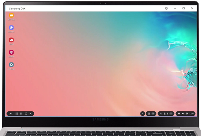 Το Samsung DeX λειτουργεί σε μία οθόνη υπολογιστή