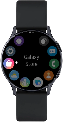 Πατήστε για εκκίνηση του Galaxy Store στο Galaxy Watch Active2