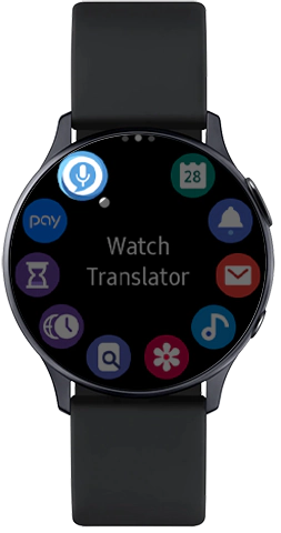 Πατήστε για εκκίνηση του Watch Translator στο Galaxy Watch Active2