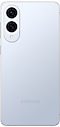 從背面看鈦金屬冰藍色的 Galaxy S25 Edge。