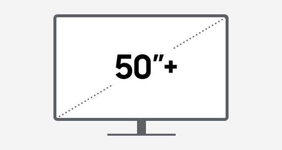 50 inch or larger sized Monitor