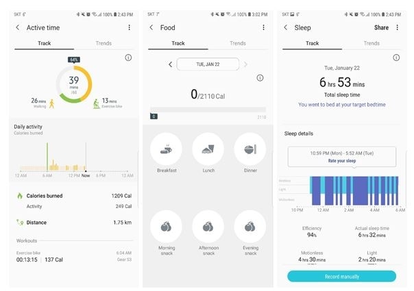 S Health, 醫療保健, 健身裝置, 物聯網
