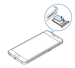 如何在 Galaxy S6 Edge 安裝/移除 SIM 卡或 USIM 卡?