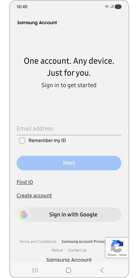Signing in to the website