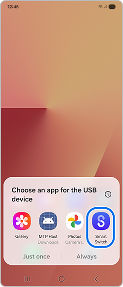Selecting Smart Switch on pop up window