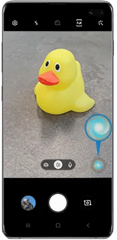 Scene Optimiser icon in Galaxy S10 camera