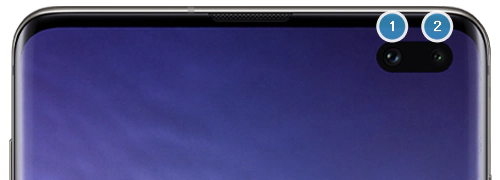 Galaxy S10+ dual front camera