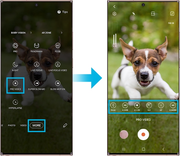 How to shoot pro video mode