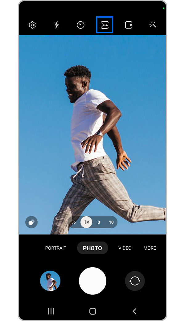 galaxy s22 ultra camera tap resolution menu