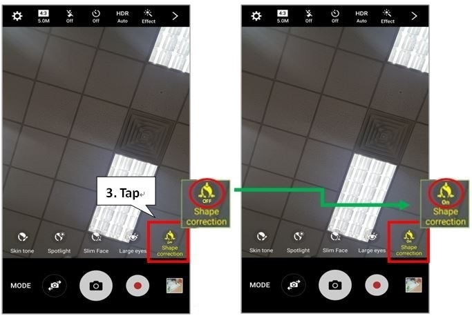 Galaxy S7/S7 edge: How to Turn On Shape Correction?
