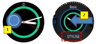 How can I change the clock style on Gear S2?