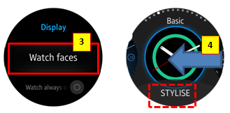 How can I change the clock style on Gear S2?