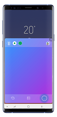 Tap Face icon from live message window