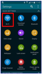GS5 - Settings - Wi-Fi Icon Framed