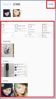 How do I transfer the images from mobile device to Gear S2?