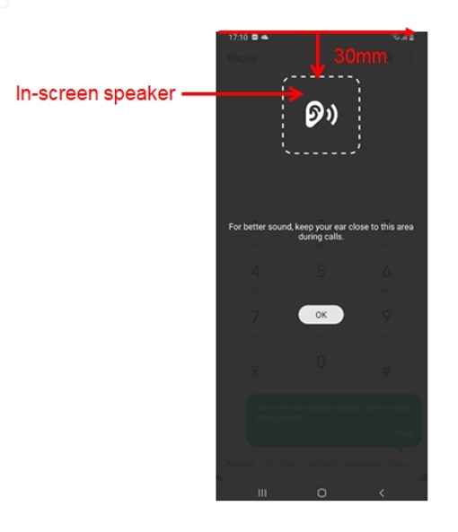in-screen speaker, Galaxy A80, A80, speaker