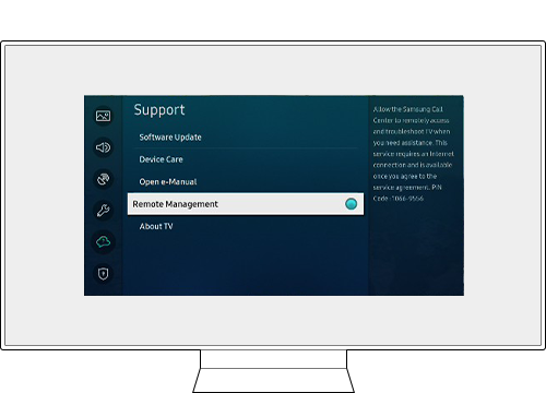 tv support remote management