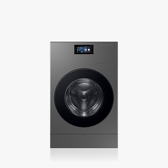 Bespoke AI Laundry Combo prikazana je sprijeda. Image: attached