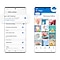 GUI aplikacije Samsung Cloud i OneDrive prikazuju da je sinkronizacija fotografija završena.