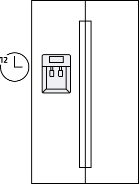 hladnjak treba ostaviti da stoji 12 sati nakon ugradnje